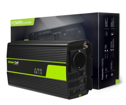 Przetwornica samochodowa Green Cell Przetwornica napięcia 12V na 230V 1500W/3000W
